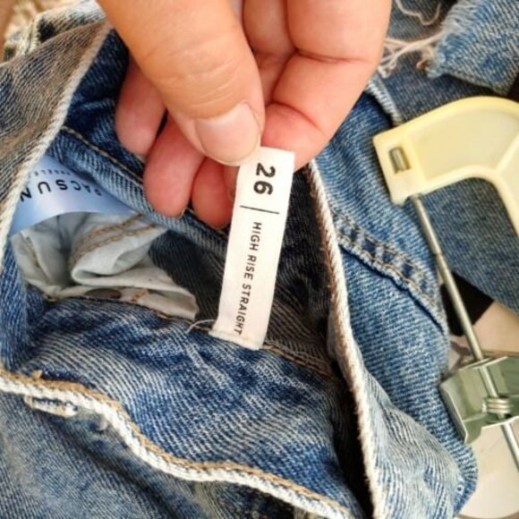 Pascun High Rise Straight 26 Jeans Blue - Picture 5 of 6